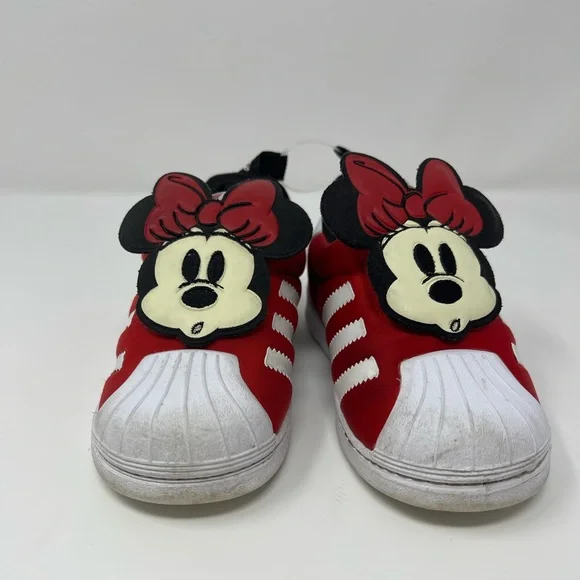 Shoes | Adidas Originals Superstar Q4630 Walt Disney Minnie Red White Kid  Slip On Sz 9 | Poshmark